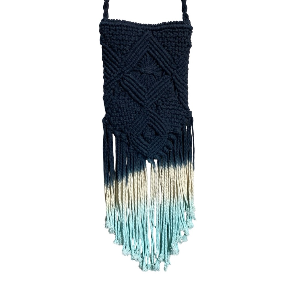 Pura Vida Blue Macrame Bag - Picture 2 of 8